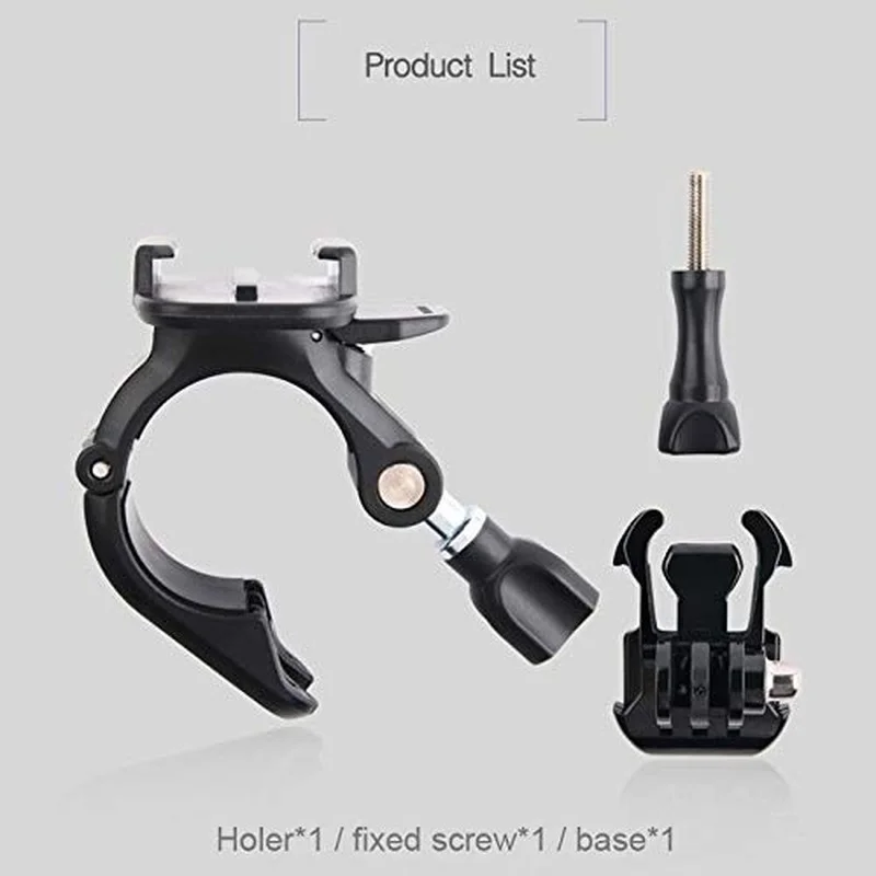Go Pro Camera Original Accessories Stand Small Size Bicycle Motorcycle Handlebar Fixing Mount for GoPro HERO 8/7 /6/5/4/3/2 /1