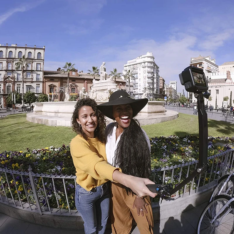 GoPro 3-Way Grip Arm Tripod Extendable Selfie Stick Portable Vlog Selife Stick Tripod Stand for Gopro Hero 8/7/6/5 Gopro Max