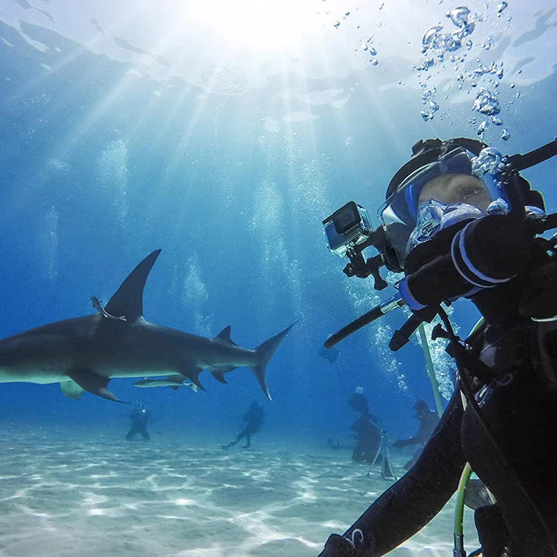 GoPro Protective Housing Waterproof Case Diving Protective Housing Shell with Bracket Accessories for Go Pro Camera Hero 8 7 6 5