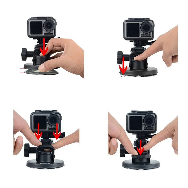 GoPro Suction Cup Mount (GoPro Official Mount) For Gopro Hero 9 8 7 6 5 4 for SJCAM for Yi 4K