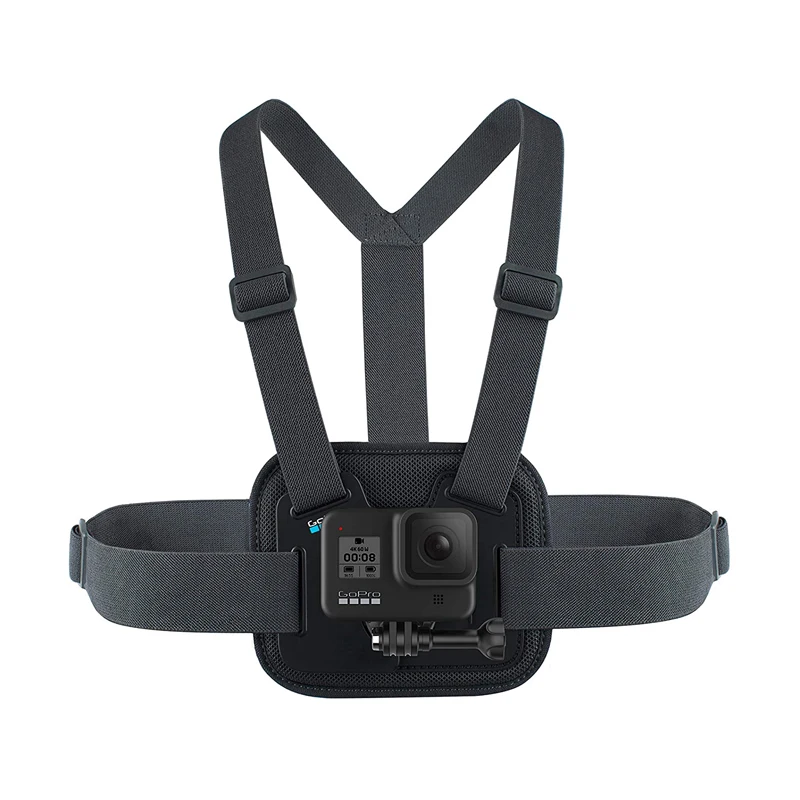 GoPro Mount Action Camera Chest Harness Belt Mount with Carrying Pouch