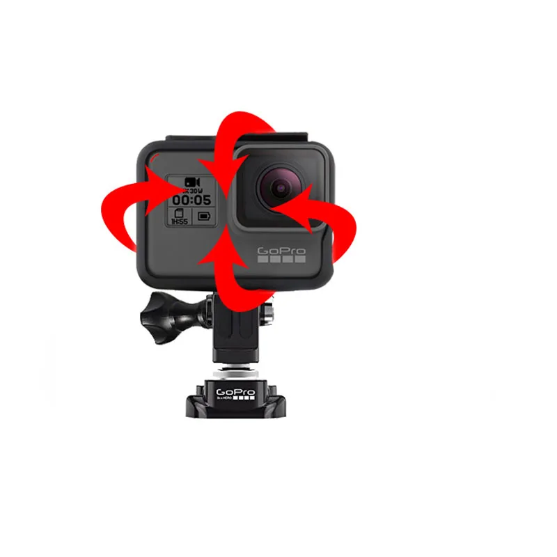 Original Gopro 360° Ball Joint Buckle Swivel Mount with Screw Helmet Strap Buckle Adapter Holder Mount for GoPro Action Camera